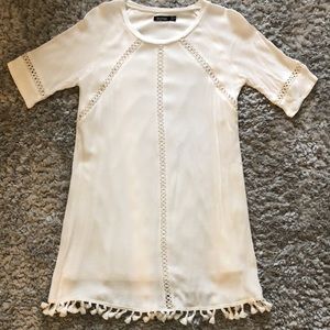 White Tassel Dress